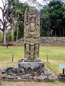Stele in Copán Stele in Copán