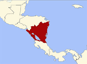 Lage Nicaragua