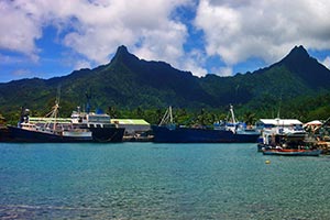Blick auf Rarotonga Blick auf Rarotonga