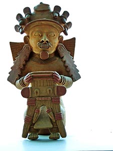 Figur im Museum in Manta Figur im Museum in Manta