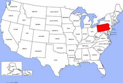 Lage Pennsylvania Lage Pennsylvania