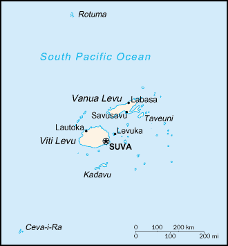 Karte von Fidschi