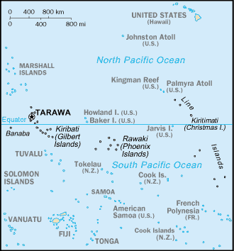 Karte von Kiribati Karte von Kiribati