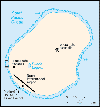 Karte von Nauru Karte von Nauru